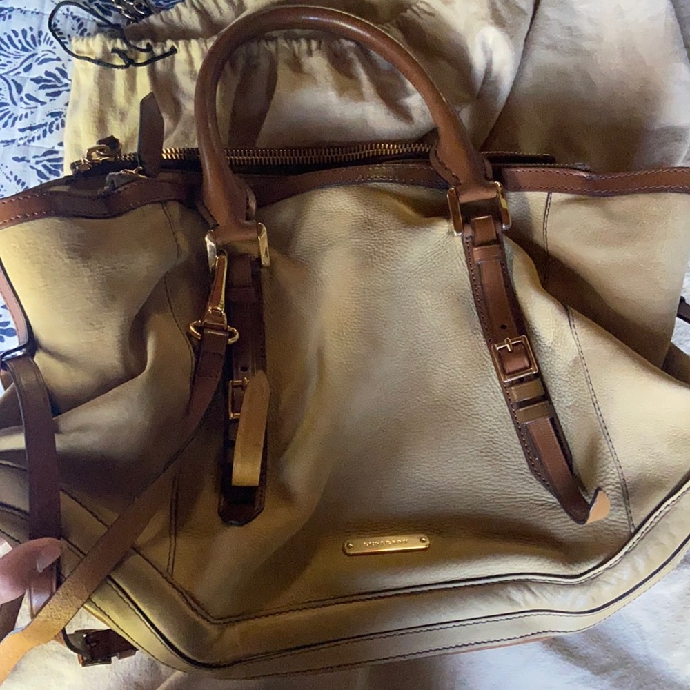 Tan Burberry bag